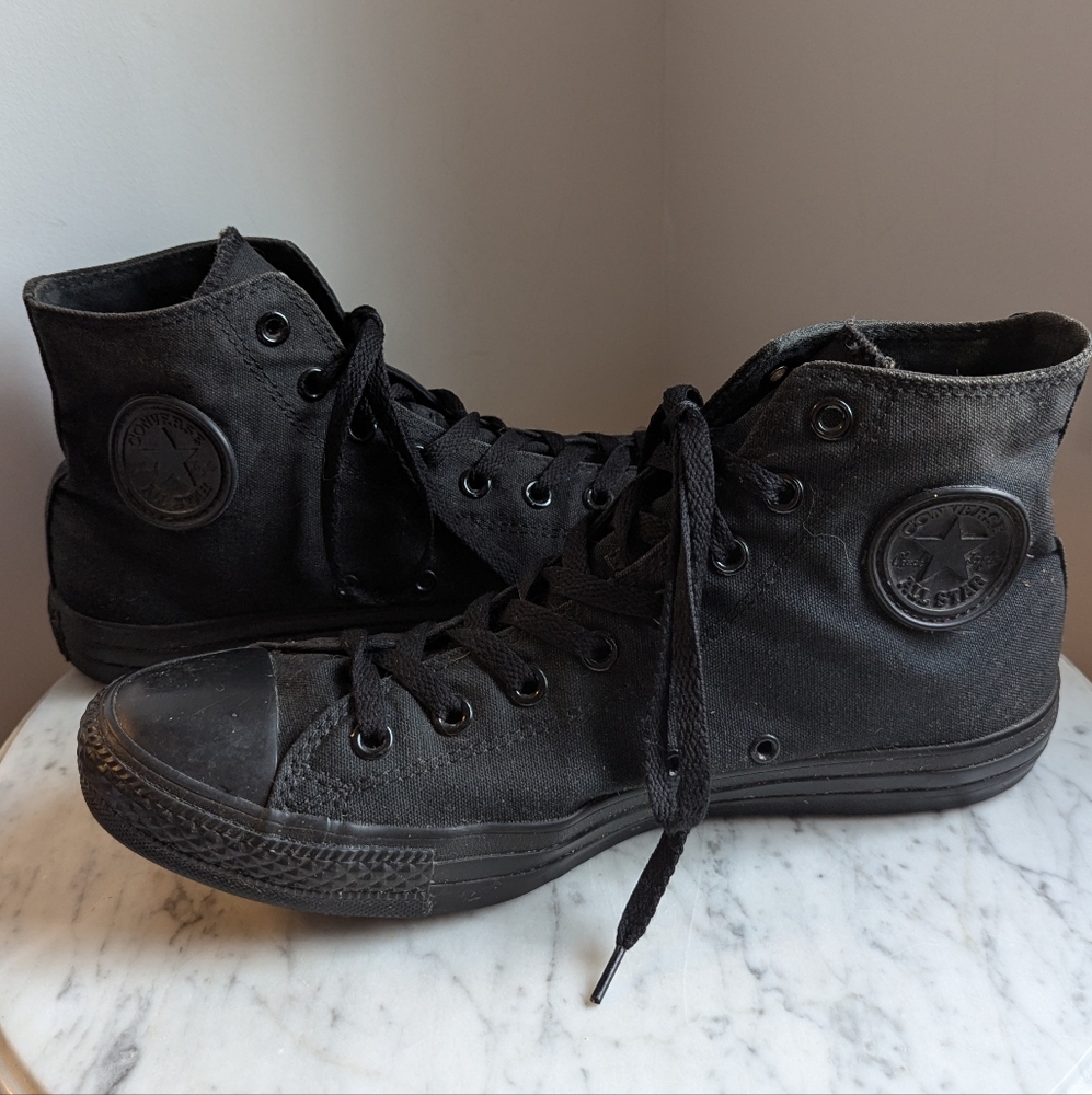 Converse All Star Black Sole Size 10 Sneakers - Picture 2 of 8